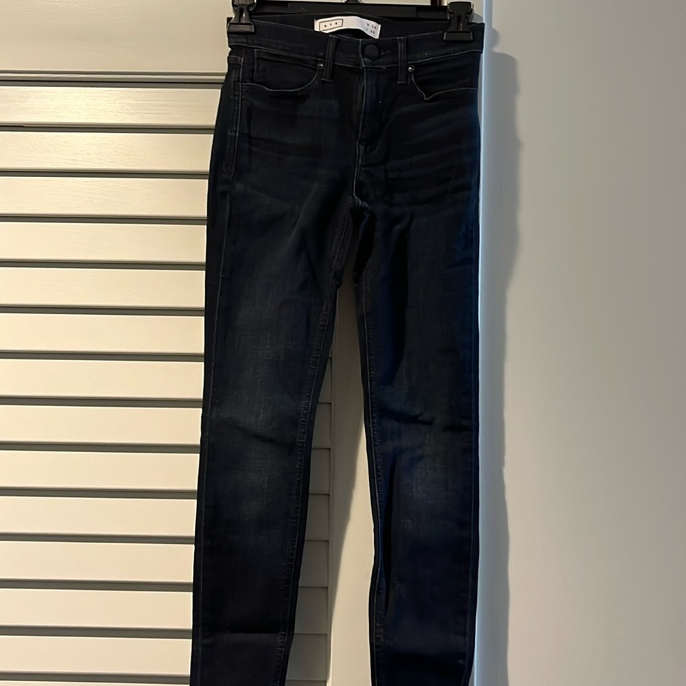 AYR. Dark wash ankle skinny jean. Size 24. Never worn